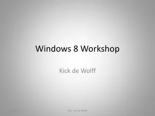 windows 8 workshop