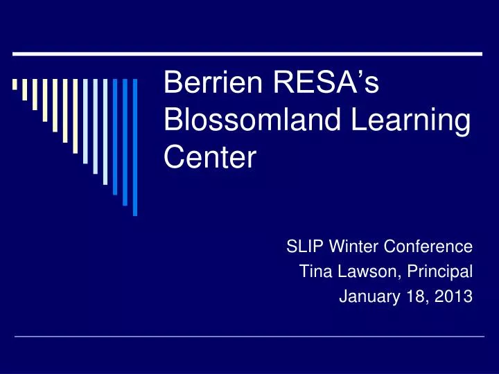 berrien resa s blossomland learning center