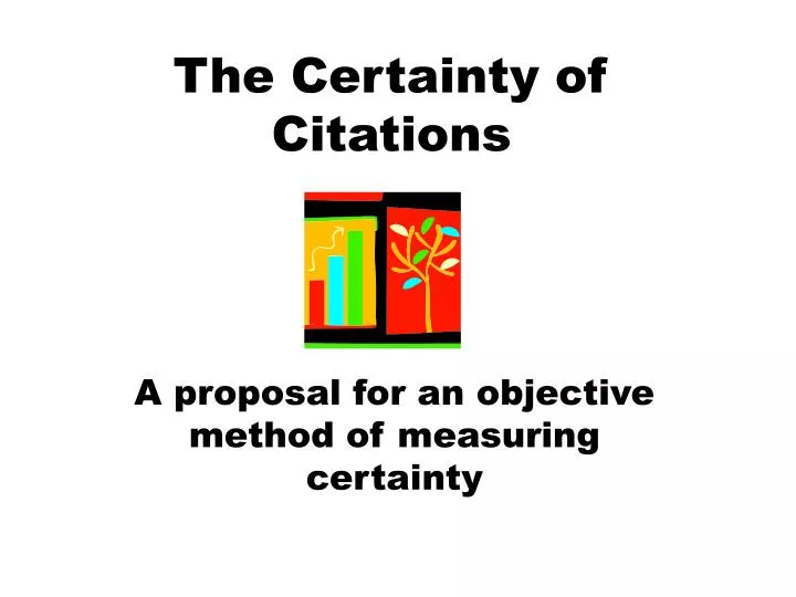 the certainty of citations