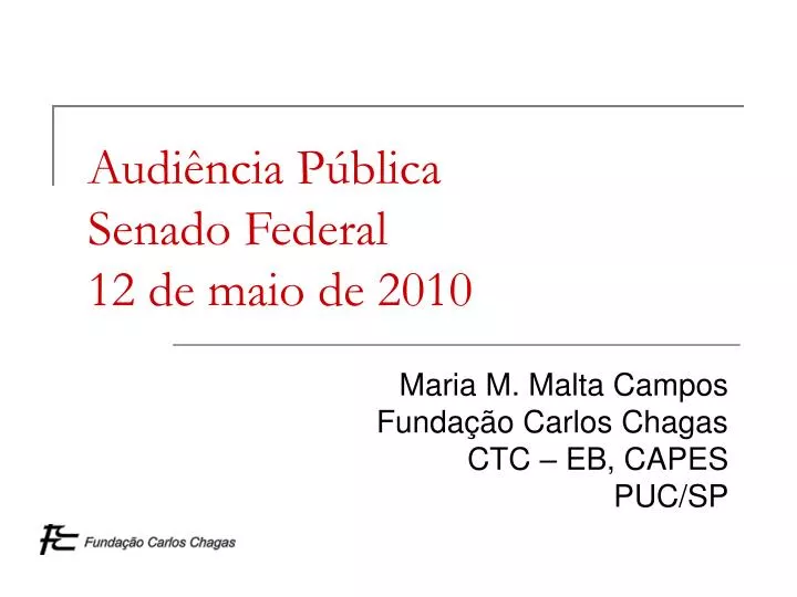 audi ncia p blica senado federal 12 de maio de 2010