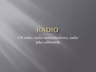 radio