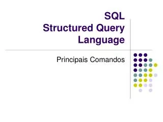 sql structured query language