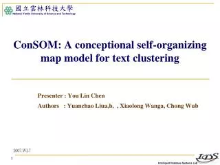 ConSOM: A conceptional self-organizing map model for text clustering