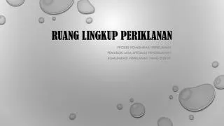 ruang lingkup periklanan