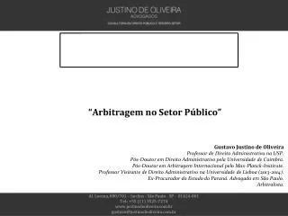 arbitragem no setor p blico