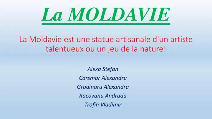 l a m oldavie la moldavie est une statue artisanale d un artiste talentueux ou un jeu de la nature
