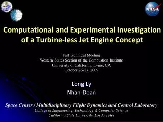 Computational and Experimental Investigation of a Turbine-less Jet Engine Concept