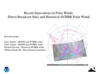 Recent Innovations in Polar Winds: Direct Broadcast Sites and Historical AVHRR Polar Winds