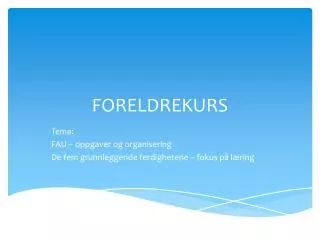 foreldrekurs