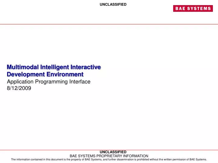 multimodal intelligent interactive development environment