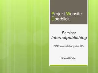 seminar internetpublishing