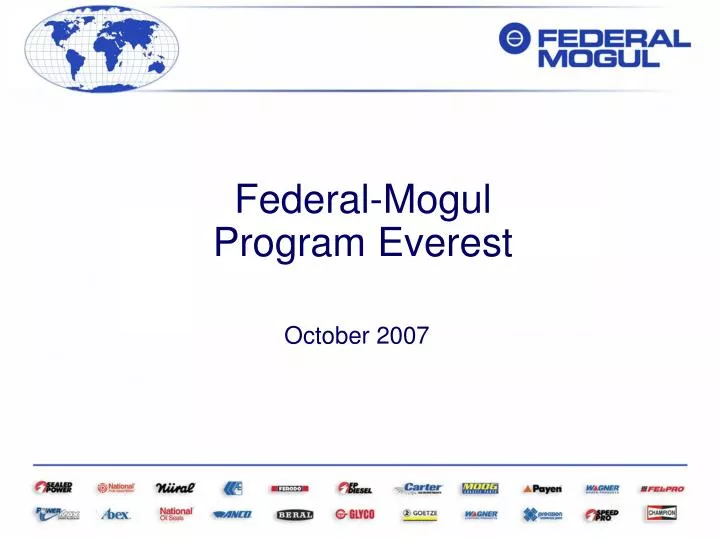 federal mogul program everest