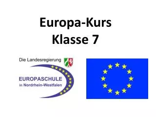 europa kurs klasse 7