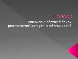 hadoop