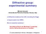 Exploring Diffractive Studies at the LHC: Experimental Summary. - slide 1