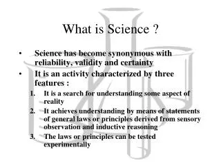 What is Science ?