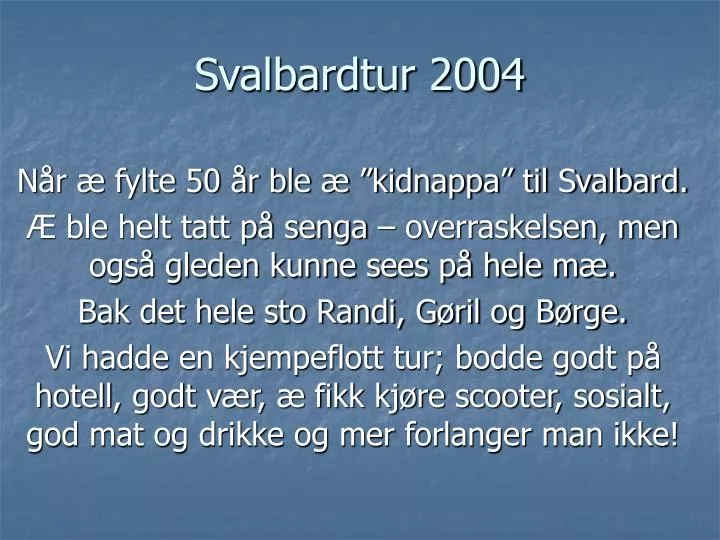 svalbardtur 2004