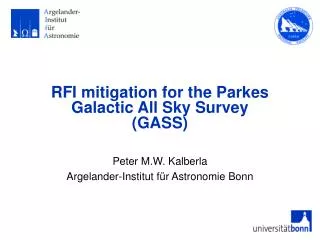 RFI mitigation for the Parkes Galactic All Sky Survey (GASS)