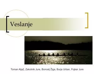 veslanje