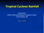 Tropical Cyclone Rainfall - slide 1