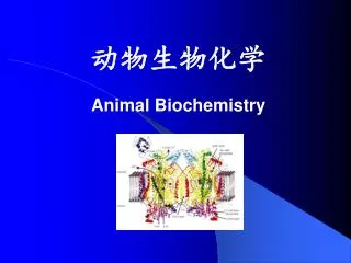 animal biochemistry