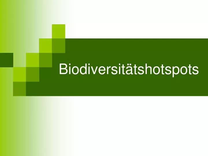 biodiversit tshotspots