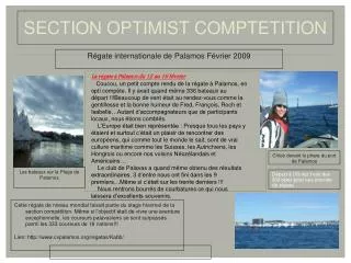 section optimist comptetition