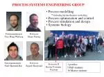 PROCESS SYSTEMS ENGINEERING GROUP - slide 1