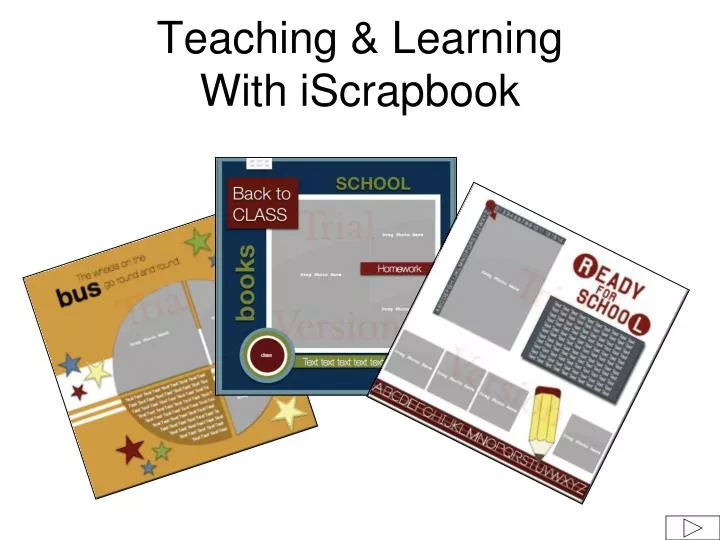 teaching learning with iscrapbook