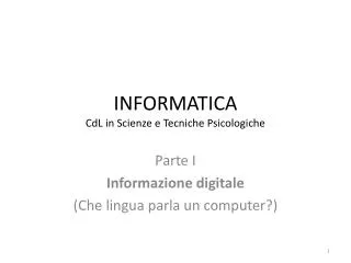 informatica cdl in scienze e tecniche psicologiche