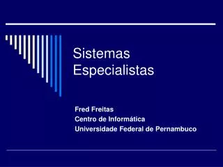 sistemas especialistas
