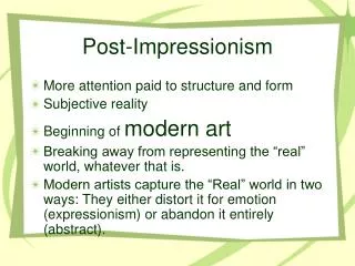 Post-Impressionism