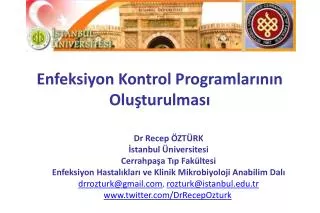 enfeksiyon kontrol programlar n n olu turulmas