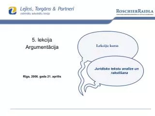 5 lekcija argument cija