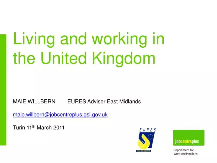 living and working in the united kingdom