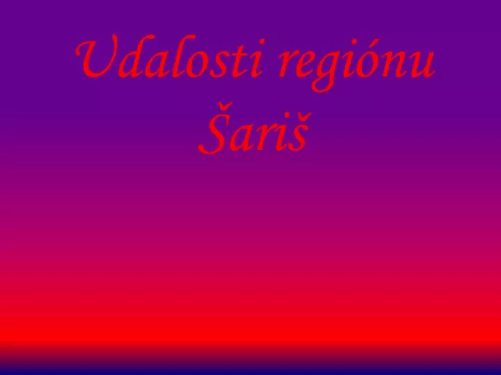 udalosti regi nu ari