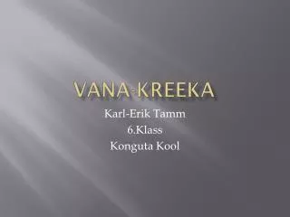 vana kreeka
