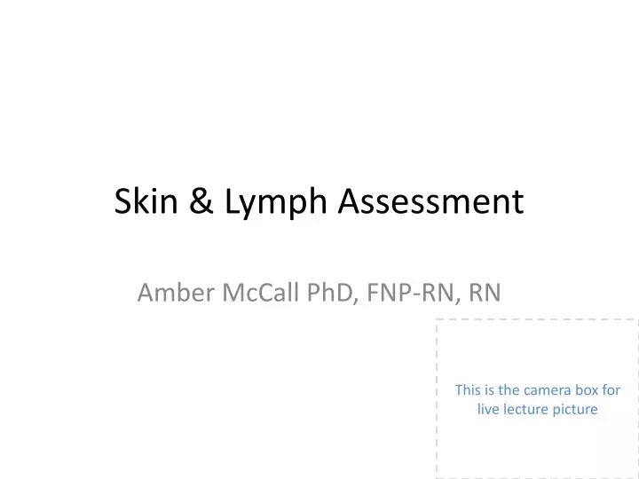 skin lymph assessment