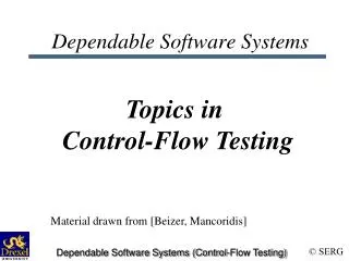 Dependable Software Systems
