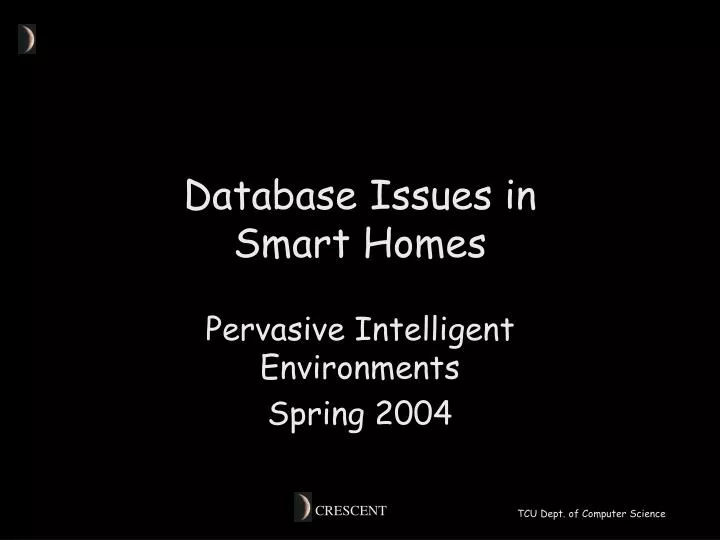 database issues in smart homes