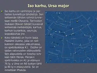 iso karhu ursa major
