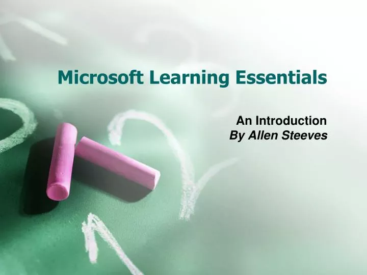 microsoft learning essentials