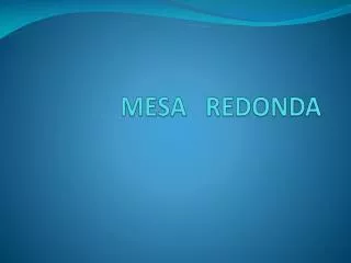 mesa redonda