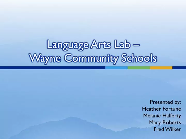 language arts lab wayne community schools
