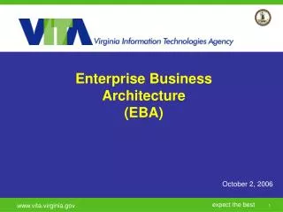 Enterprise Business Architecture (EBA)
