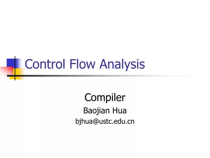 control flow analysis