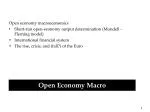 Open economy macroeconomics - slide 1
