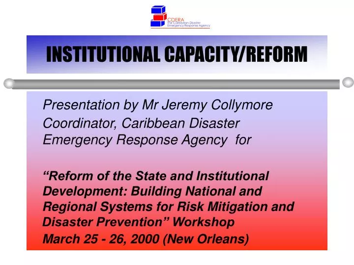 institutional capacity reform