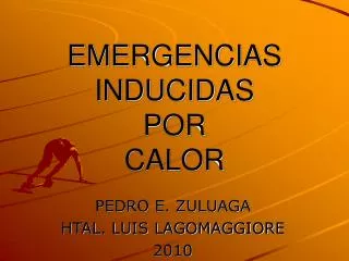 emergencias inducidas por calor