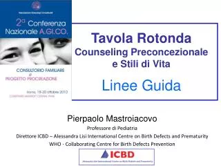 tavola rotonda counseling preconcezionale e stili di vita linee guida